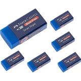 Tüftürük Faber Castell Orta Boy Mavi Silgi Sınav Silgisi 6 Adet