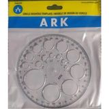Tüftürük Geometrik Küçük Universal Daira Şablon 1 Adet 12 cm - ŞEFFAF