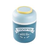 Tüftürük Paslanmaz Çelik Sızdırmaz Kaşıklı Saklama Kabı Beslenme Kabı 780 ml - Mavi