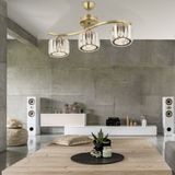 Tufty 3lü Eskitme Kristalli Modern Yatak Odası Salon Kristal Avize