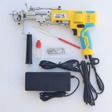 Tufty Mini Tufting Set (Ak-V Tufting Makinesi (Tabancası) ve Tıraş Makinesi) - Sarı AK-V - Bordo Traş Makinesi