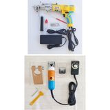 Tufty Mini Tufting Set (Ak-V Tufting Makinesi (Tabancası) ve Tıraş Makinesi) - Sarı AK-V - Turuncu-Sarı Traş Makinesi