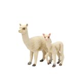 TUFY TOYS ALPAKA VE YAVRU ALPAKA FİGÜRÜ-ÇİFTLİK HAYVANI MODEL HAYVAN OYUNCAK