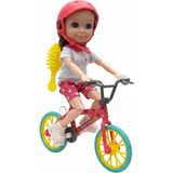 Tufy Toys Nini Love Bisikletli Bebeğim - Çok Renkli