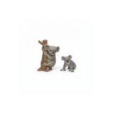 TUFY TOYS YETİŞKİN VE YAVRU KOALA FİGÜRÜ-AĞAÇ AKSESUARLI HAYVAN MODEL OYUNCAK