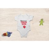 Tuğba Baby Organik Pamuk Beni En Çok Yengem Sever Yazılı Bebek Body Bebek Badi Çıtçıtlı Zıbın - 3 Ay - Beyaz