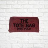 Tuğba Kadın Kırmızı The Tote Bag Pamuklu Kumaş 11X21 Cüzdan