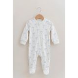 Tuğba Kuğu 0.3 TOG Fermuarlı Patikli Bebek Tulumu - Pureline Series - Blue Dainty Bows