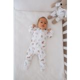Tuğba Kuğu 0.3 TOG Fermuarlı Patikli Bebek Tulumu - Pureline Series - Cute Animals