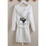 Tuğba Kuğu 4 Kat Müslin Bornoz - For Baby Serisi - Siyah Beyaz - 4 - 6 Yaş - Renkli