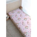 Tuğba Kuğu Baskılı Düz Çarşaf - For Baby Serisi - Gökkuşaklı Unicorn
