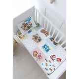Tuğba Kuğu Bebek Boy Lastikli Çarşaf Seti - Cartoon Serisi - Paw Patrol Patchwork