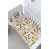 Tuğba Kuğu Bebek Boy Lastikli Çarşaf Seti - Cartoon Serisi - Sevimli Ayı Pattern
