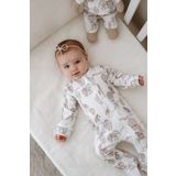 Tuğba Kuğu Fermuarlı Patikli Bebek Tulumu - Pureline Series - Dreamland Safari
