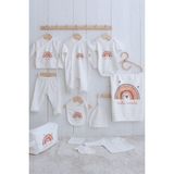 Tuğba Kuğu Organik 11'li Hastane Çıkışı - For Baby - Gökkuşağı - 0 - 3 Ay - 01.Ekru