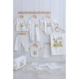 Tuğba Kuğu Organik 11'li Hastane Çıkışı - For Baby - Kelebekle Kuzu - 0 - 3 Ay - 01.Ekru