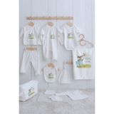 Tuğba Kuğu Organik 11'li Hastane Çıkışı - For Baby - Kelebekle Tavşan - 0 - 3 Ay - 01.Ekru