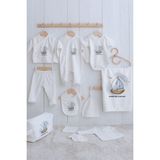 Tuğba Kuğu Organik 11'li Hastane Çıkışı - For Baby - Little Sailor - 0 - 3 Ay - 01.Ekru