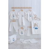 Tuğba Kuğu Organik 11'li Hastane Çıkışı - For Baby - Mavi Bulutlar ve Balon