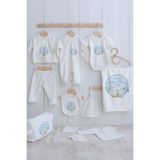 Tuğba Kuğu Organik 11'li Hastane Çıkışı - For Baby - Mavi Sallanan At - 0 - 3 Ay - 01.Ekru