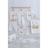 Tuğba Kuğu Organik 11'Li Hastane Çıkışı - For Baby - Mom And Baby Deer, Ekru, 0-3 Ay