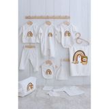 Tuğba Kuğu Organik 11'li Hastane Çıkışı - Little Baby - Lion Rainbow - 0 - 3 Ay - 01.Ekru