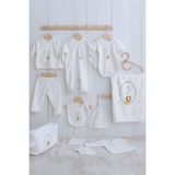Tuğba Kuğu Organik 11'li Hastane Çıkışı - Little Lion Series - J Harfi - 0 - 3 Ay - 01.Ekru