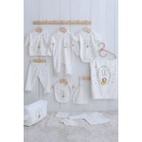 Tuğba Kuğu Organik 11'li Hastane Çıkışı - Little Lion Series - Ü Harfi - 0 - 3 Ay - 01.Ekru