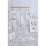 Tuğba Kuğu Organik 11'li Hastane Çıkışı - Pure Baby - Erkek Bebek Ayıcık - 0 - 3 Ay - 01.Ekru
