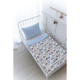 Tuğba Kuğu Organik Baskılı Bebek (100x150 Cm) Yorgan Seti - Iconic Serisi - Renkli İş Makinaları