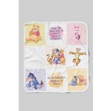 Tuğba Kuğu Organik Çift Yüz Baskılı Bebek Battaniyesi - Cartoon Serisi - Winnie The Pooh Patchwork