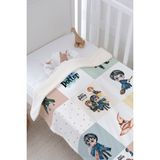 Tuğba Kuğu Peluş Çift Yüz Battaniye - Harry Potter ve Arkadaşları Patchwork - Renkli - 0 - 5 Yaş