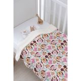 Tuğba Kuğu Peluş Çift Yüz Battaniye - Minnie Ve Arkadaşları Pattern