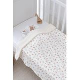 Tuğba Kuğu Peluş Çift Yüz Battaniye - Pureline Series - Soft Bloom - Turuncu - 0 - 3 Yaş