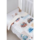 Tuğba Kuğu Peluş Çift Yüz Battaniye - Şimşek Mcqueen Ve Arkadaşları Pattern