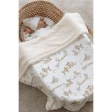 Tuğba Kuğu Peluş Çift Yüz Battaniye - Sweet Woodland Dreams