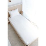 Tuğba Kuğu Tek Kişilik Lastikli Çarşaf Seti - Beyaz - 90 x 190 cm - Renkli