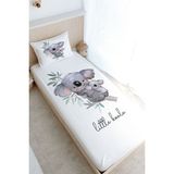 Tuğba Kuğu Tek Kişilik Lastikli Çarşaf Seti - Pure Baby Serisi - Bebek ve Anne Koala - 90 x 190 cm - Renkli