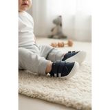 Tuğba Ortopedi 218 Bebek Deri Ilk Adım Sneaker Kız Çocuk İçin Hakiki Deri Düz Taban - Lacivert