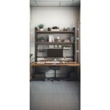 Tuğçe Masa Üstü Raf - 100X120X20 - Atlantik Çam - Siyah