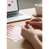 Tuğçe Shopping Tugce Shopping Kırmızı Kalpli Sticker Seti 70 Adet Dekoratif Kalp Etiket Süsleme Paketleme Sevgi Defter Ajanda