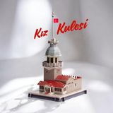 Tuğçe Shopping Tugce Shopping Kız Kulesi 3D Puzzle 30 Parça Eğitici ve Dekoratif Kağıt Maket Kolay Montaj Çocuk ve Yetişkinler