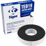 Tügen 19 mm x 0.76 mm x 8 M Eriyen Bant - 0 - Siyah
