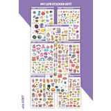 TUGİBU Ajanda Sticker Seti 485 Adet Defter, Kitap, Defter, Planlayıcı, Planner Etiketi Mega Set