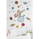 TUGİBU Küçük Prens Duvar Sticker Seti Çocuk Odası Dekorasyonu The Little Prince