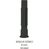Tuğla Boşluk Dübeli 8 mm 10 Adet