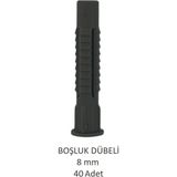 Tuğla Boşluk Dübeli 8 mm 40 Adet