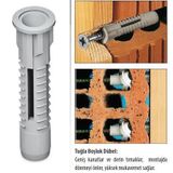 TUĞLA BOŞLUK DUBELİ 8 MM 500 ADET
