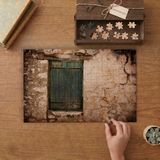 Tuğla Ev- Ahşap Pencere Tasarımı 240 Parça Ahşap Puzzle Ahşap Kutuda MP01190