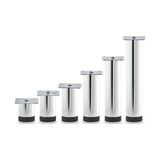 Tuğra Ayarlanabilir Pingolu Krom Mobilya Dolap Ayağı Metal 4'lü 15 cm - 4 Adet